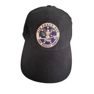 Air Force One 27000 Ronald Reagan Presidential Library Black Baseball Cap Hat